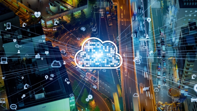A creative image of cloud integration services